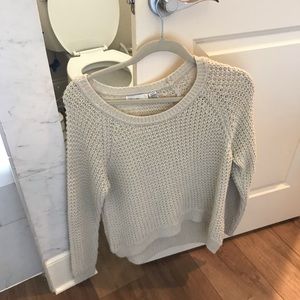 Cream sweater.